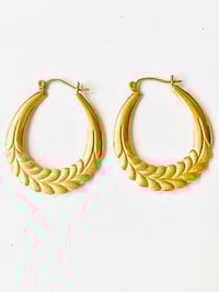 Image 1 of 14k GOLD ITALIAN EARRINGS