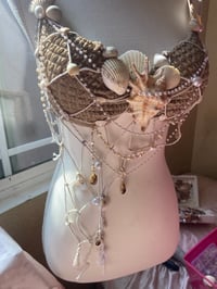 Image 2 of Beige Mermaid siren beach bralette bra