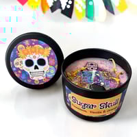 Image 1 of Sugar Skull Candle