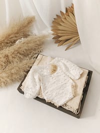 Image 3 of Newborn bodysuit for photoshoot | Elle | white lace