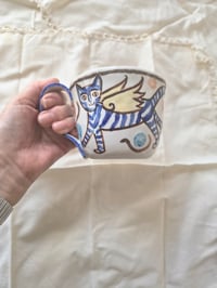 Image 3 of Hand painted stoneware mugs