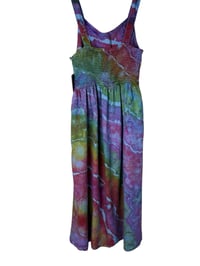 Image 7 of ♻️ UPCYCLED S Midi Dress in Rainbow Geode Ice Dye