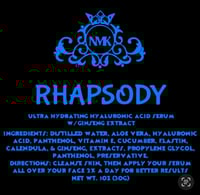 Image 3 of “RHAPSODY” ULTRA HYDRATING HYALURONIC ACID SERUM W/GINSENG EXTRACT 