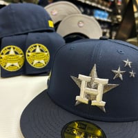 Image 1 of New Era 59Fifty “Double Hitter” NightShift Navy Astros @hatgoat83