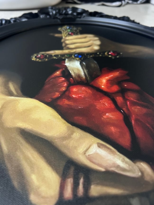 XL 33” FRAMED DAGGER PRINT // LOCAL PICKUP ONLY. 