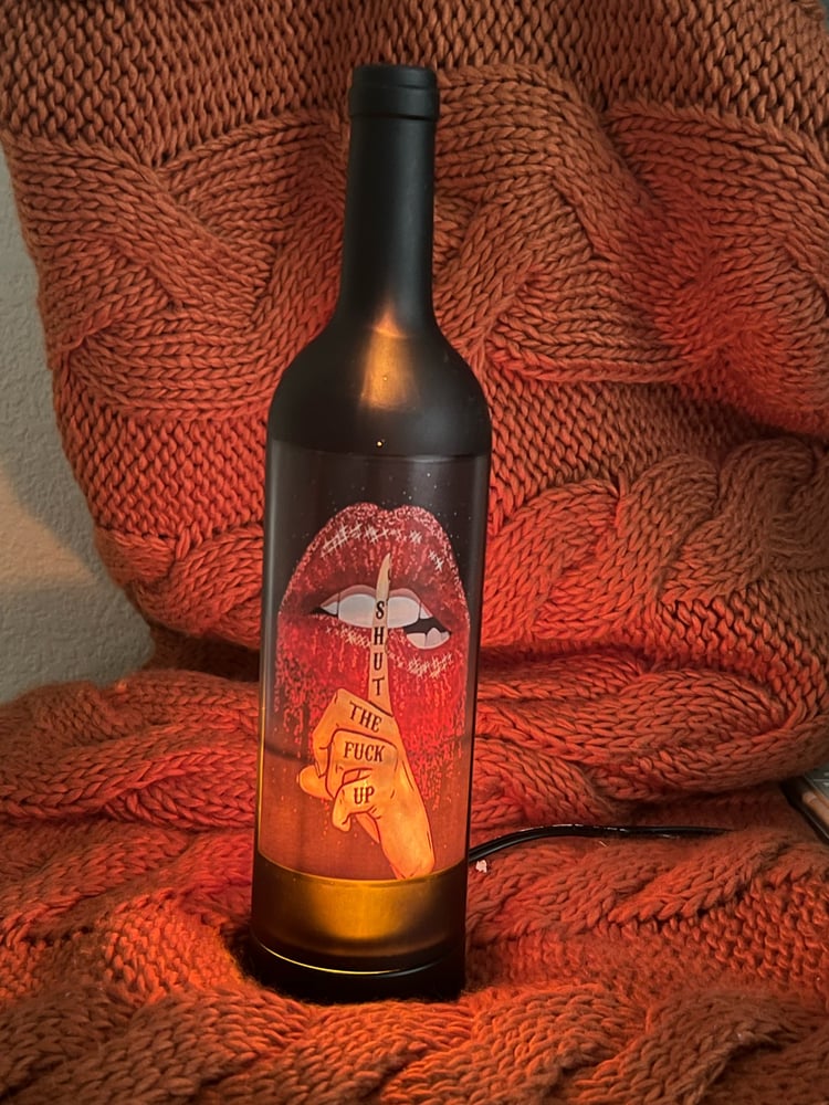 Image of STFU Wine Bottle Wax Burner 