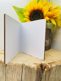 Image 2 of Wooden Newborn Baby Twin Card