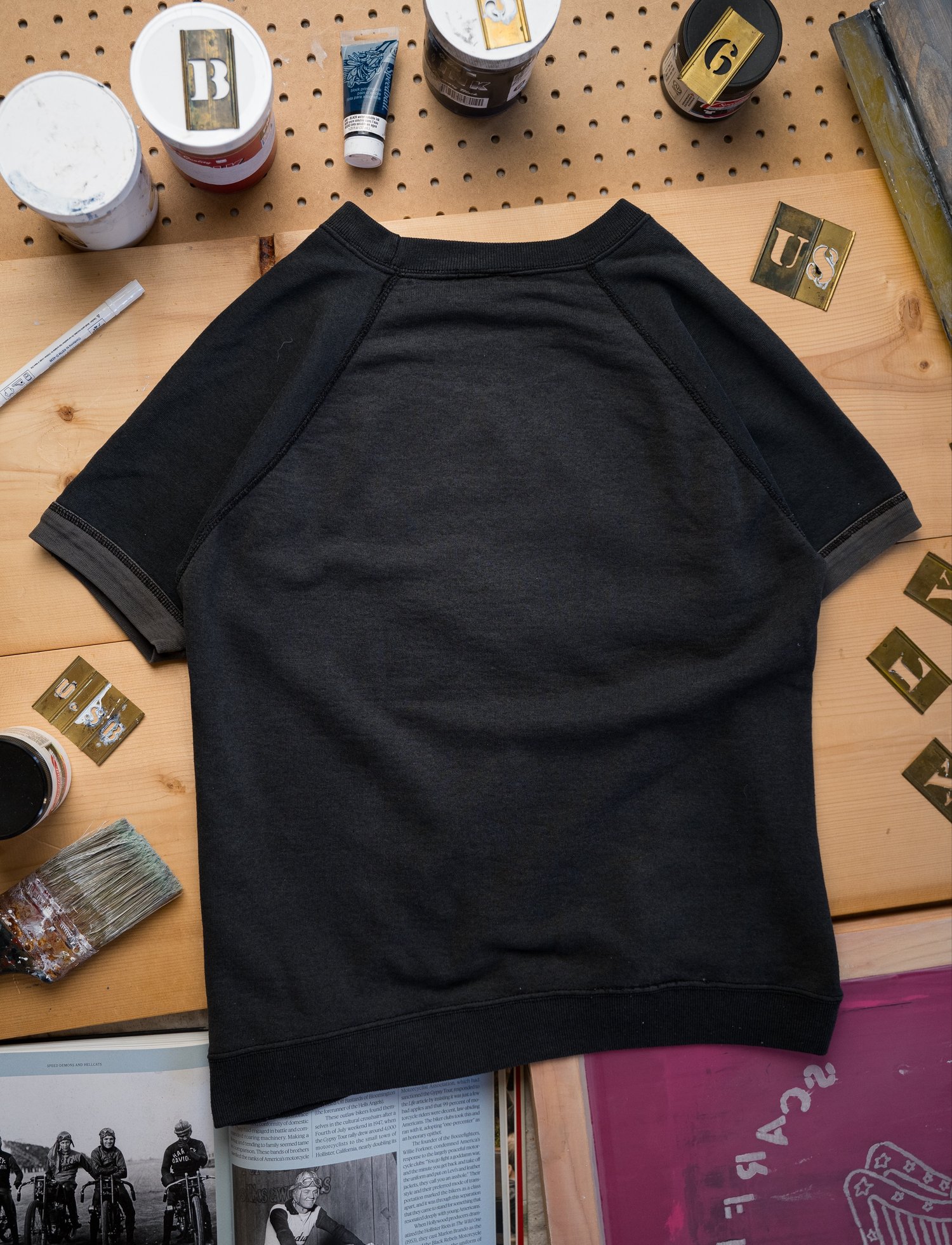 Image of Motor Club SS Sweatshirt (medium)-Black 