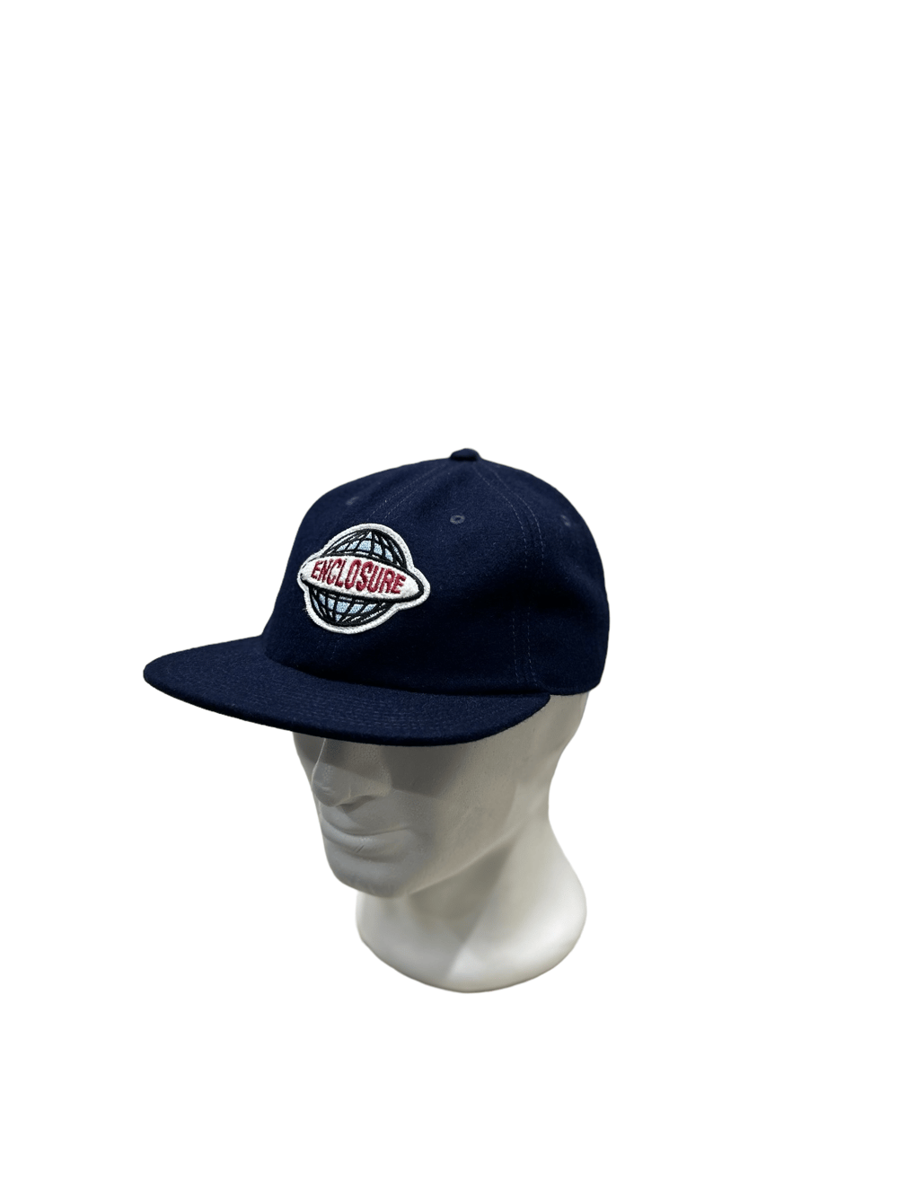 Globe Patch Cap - Navy Wool