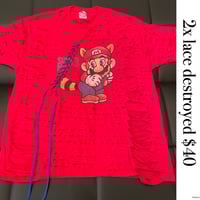 2x Mario red lace destroyed 