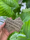 THE EARTH GIVES- sticker