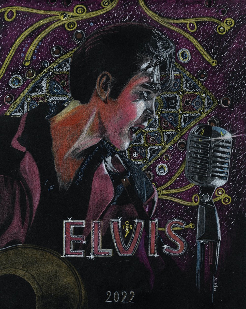 Image of “When things are too dangerous to say, sing.” ELVIS Art Print
