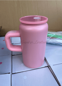 Image 6 of 16oz Stainless Steel Sublimation Can with handle