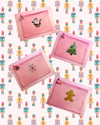 Pink Holiday Zipper Pouch