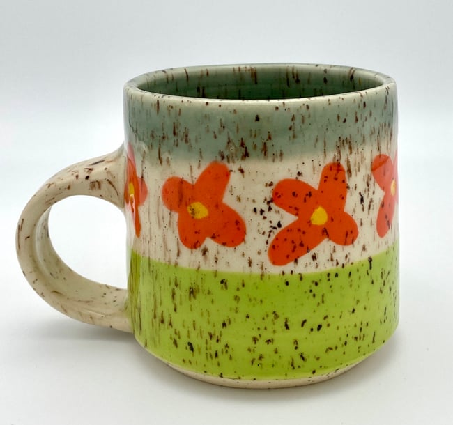 Speckled Flower Mug