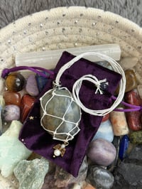 Labradorite Angel Car Mirror Hanging 