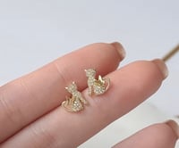 Image 2 of 1047 Jewelry: Cat Earrings