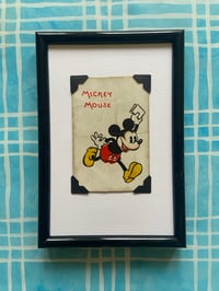 Image 2 of Mickey Mouse and friends c 1930s, framed individual vintage cards