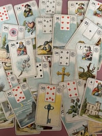 Image 6 of Petit Lenormand par Bernard Dondorf, tamponné, Allemagne, XIXème siècle!