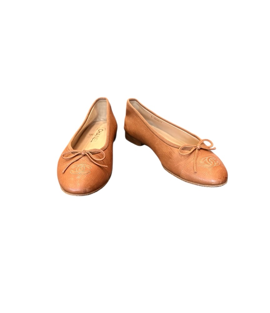 Image of Chanel Size 39.5 Ballet Flats 771-697