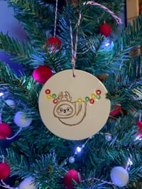 Image 5 of Christmas Sloth decoration