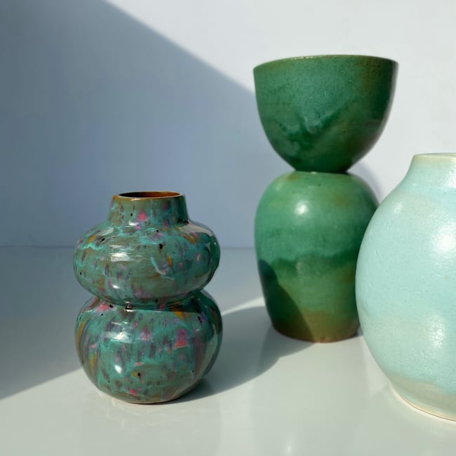 Confetti Curvy Vessel Cobalt & Kin