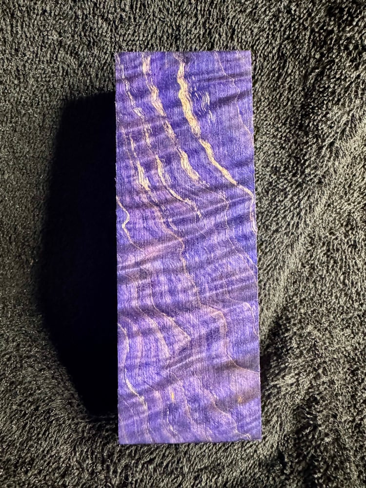 Image of Purple Quilted Maple Knife Block