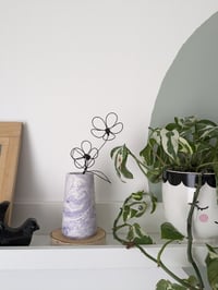 Image 3 of Petit vase marbré violet