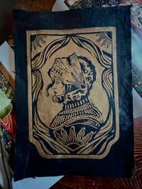 Image 1 of Linogravure « Knight of the sun » 