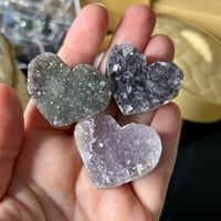 Amethyst Cluster Hearts ($4)