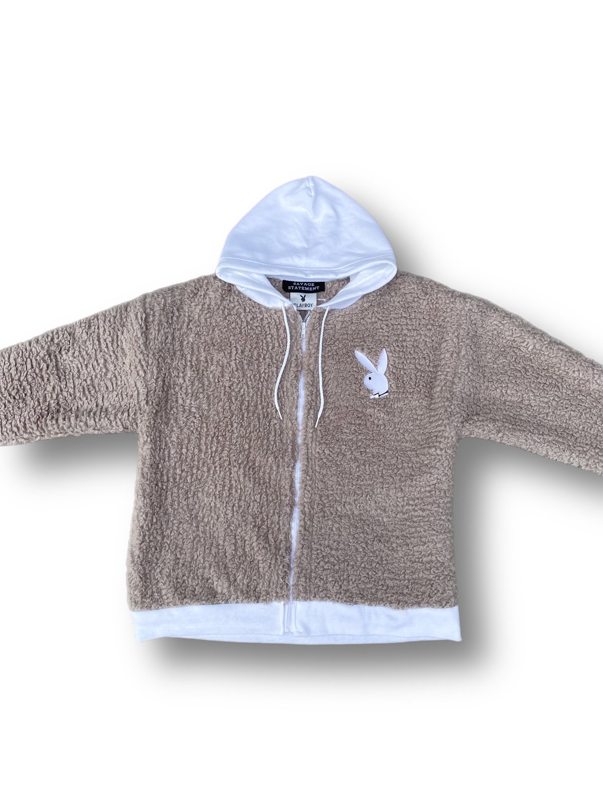 Playboy zip up online hoodie rhinestone