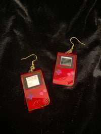 Red Gameboy Earrings
