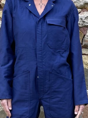 Image of  Blue French Workwear Jumpsuit