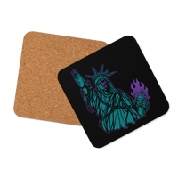 LIBERTY IS DEAD CORK-BACK COASTER