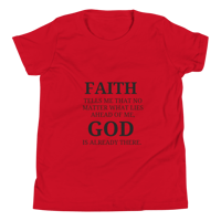 Image 10 of Unisex Youth Short Sleeve T-Shirt (Faith over fear)