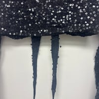 Image 3 of silk + sequin wrap top