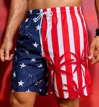 Mens 4th Of July Swim Trunks 