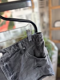 Image 2 of  Target black wash denim shorts