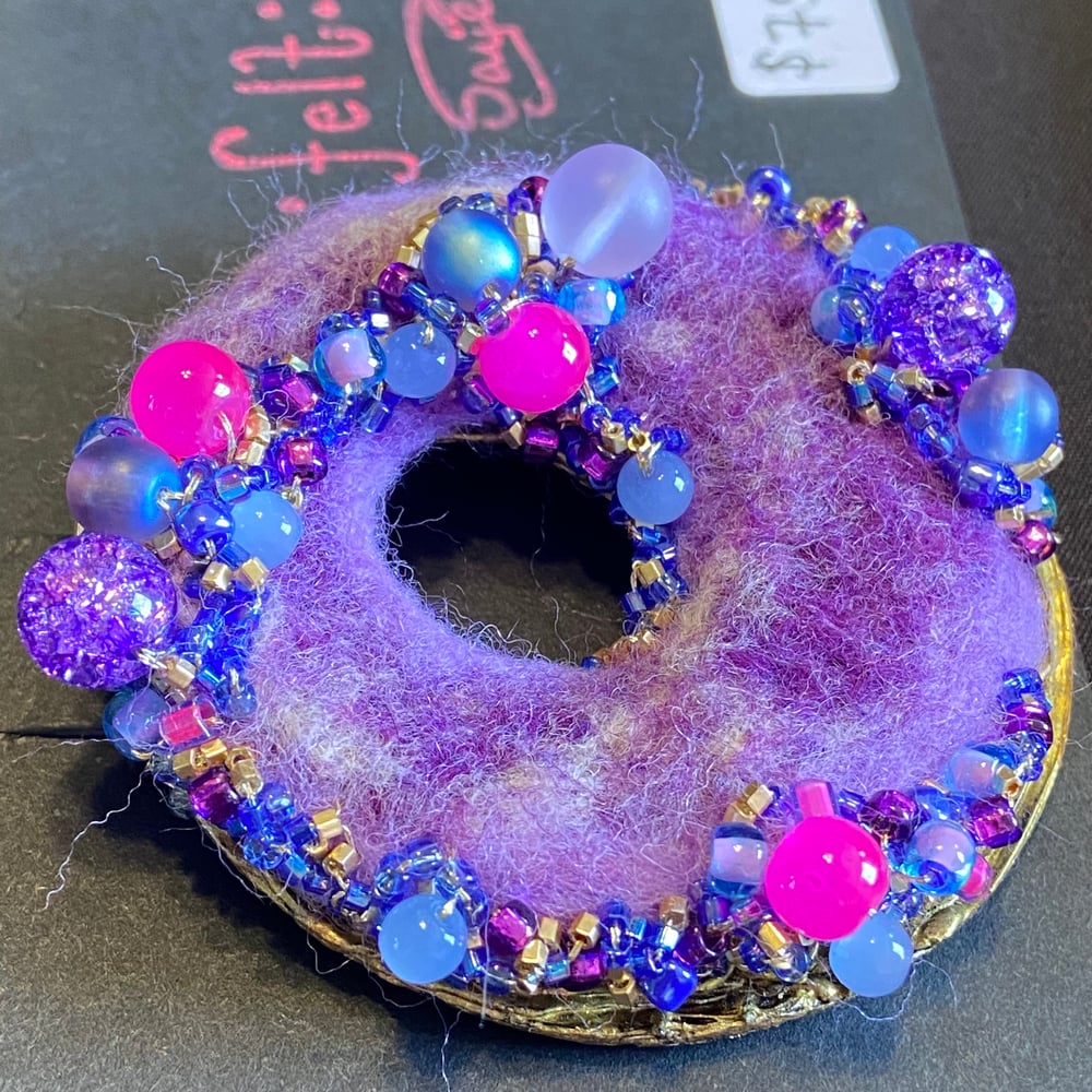 ::felt:: Lavender Donut Pin-Brooch