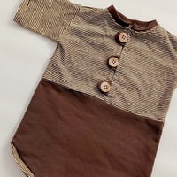 Image 3 of Photography newborn romper - Andre - brown | photo props