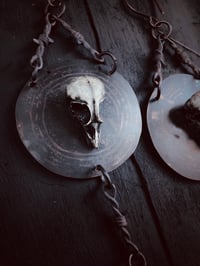Image 2 of Cast bird skull & bone hangers