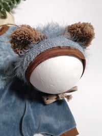 Image 2 of Newborn set for photoshoot | little bear | blue jeans