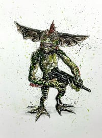 Image 1 of Mohawk Gremlin Daily Halloween 9x7 - Creepy Cuties And Killer Kaijus 