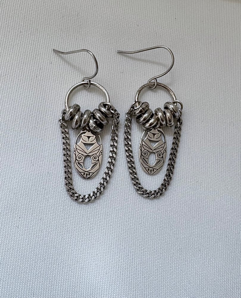 Image of Boucle Ronde Argent Bird