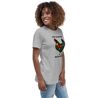 Image 9 of Women's Relaxed T-Shirt, Life Is Better With Chickens T-Shirt | Farm Life Floral Chicken Graphic Tee