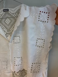 Image 6 of Daisy top, white (one size)