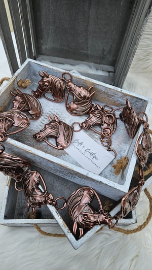 Image of Horse Concho Chain Link Belt