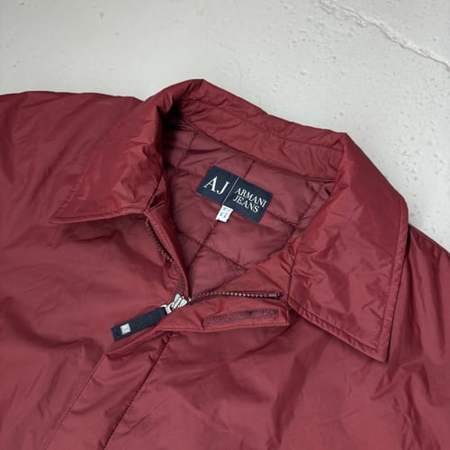 Image of 2000s Armani Jeans Nylon Trench, Size XL