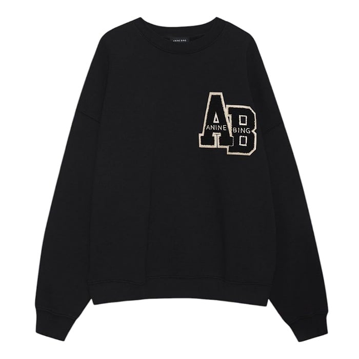 Image of ANINE BING MILES OVERSIZED SWEATSHIRT LETTERMAN
