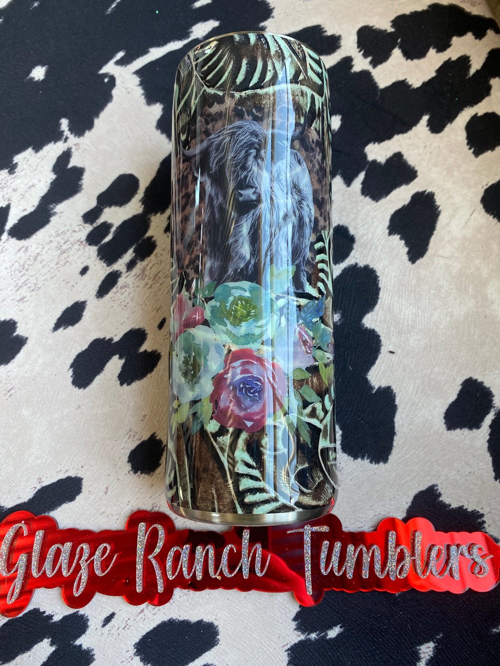20 oz floral highland leather 